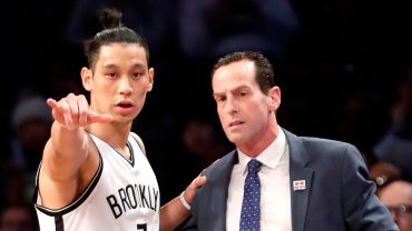 Jeremy Lin with Kenny Atkinson