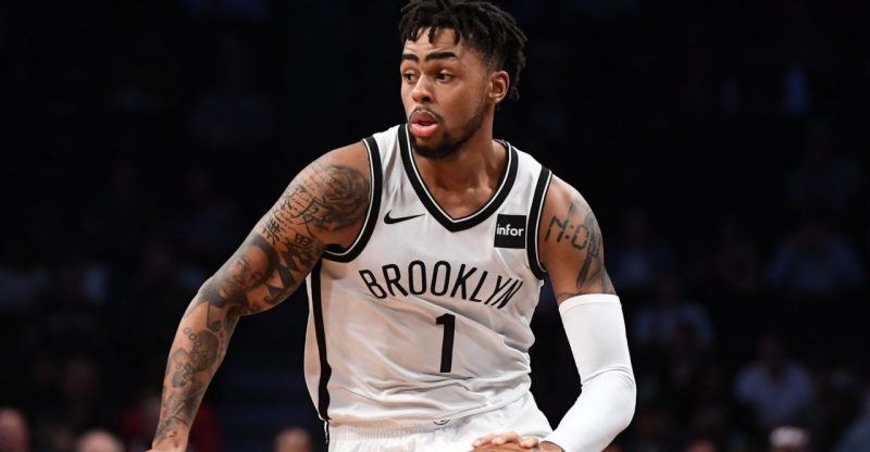 D'Angelo Russell of the Brooklyn Nets