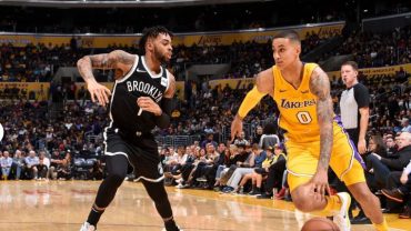 Brooklyn Nets vs. LA Lakers team, leaders 2-2-18